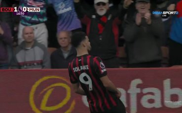 Соланке изведе Борнемут напред срещу Манчестър Юнайтед (видео)
