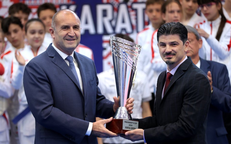 Държавният глава Румен Радев откри международния турнир Sofia Karate Open