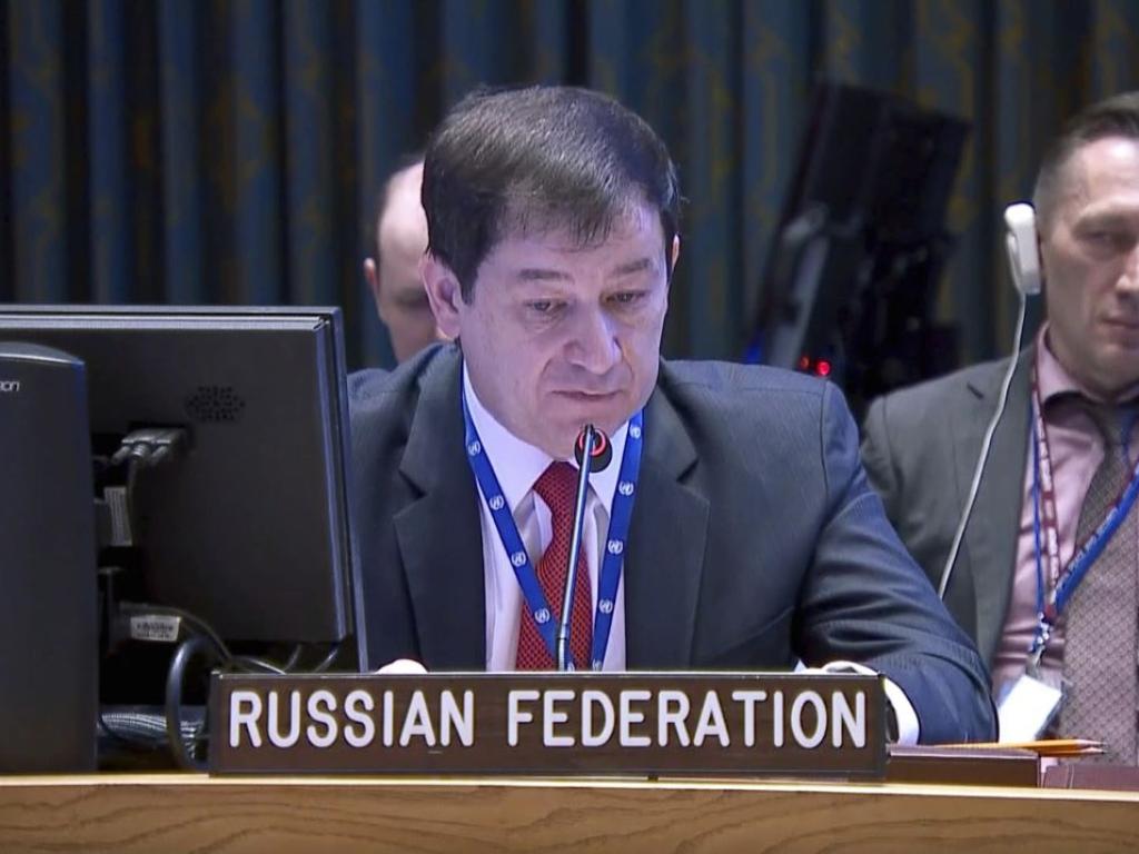 Заместник постоянният представител на Русия при ООН Дмитрий Полянски заяви