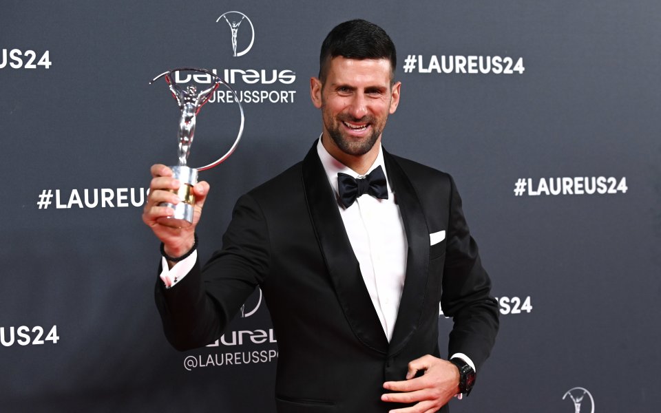 Новак Джокович отново прегърна наградата "Лауреус"