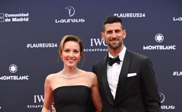 Новак Джокович и неговата съпруга Йелена Ристич преминаха по червения