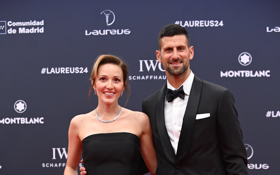 Господин и госпожа Джокович блестят на червения килим