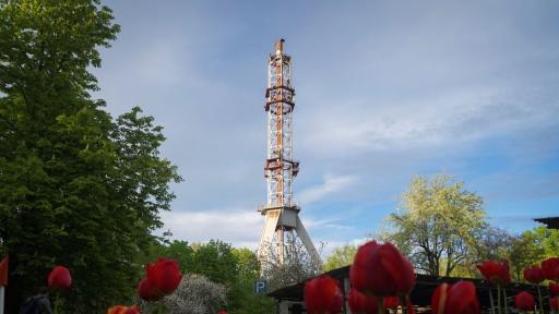 Срути се 240-метрова телевизионна кула в Харков