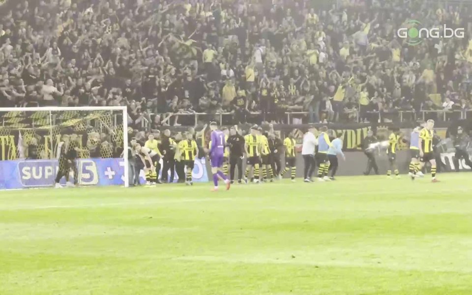 Фенове на Ботев Пловдив успяха да нахлуаят на терена при