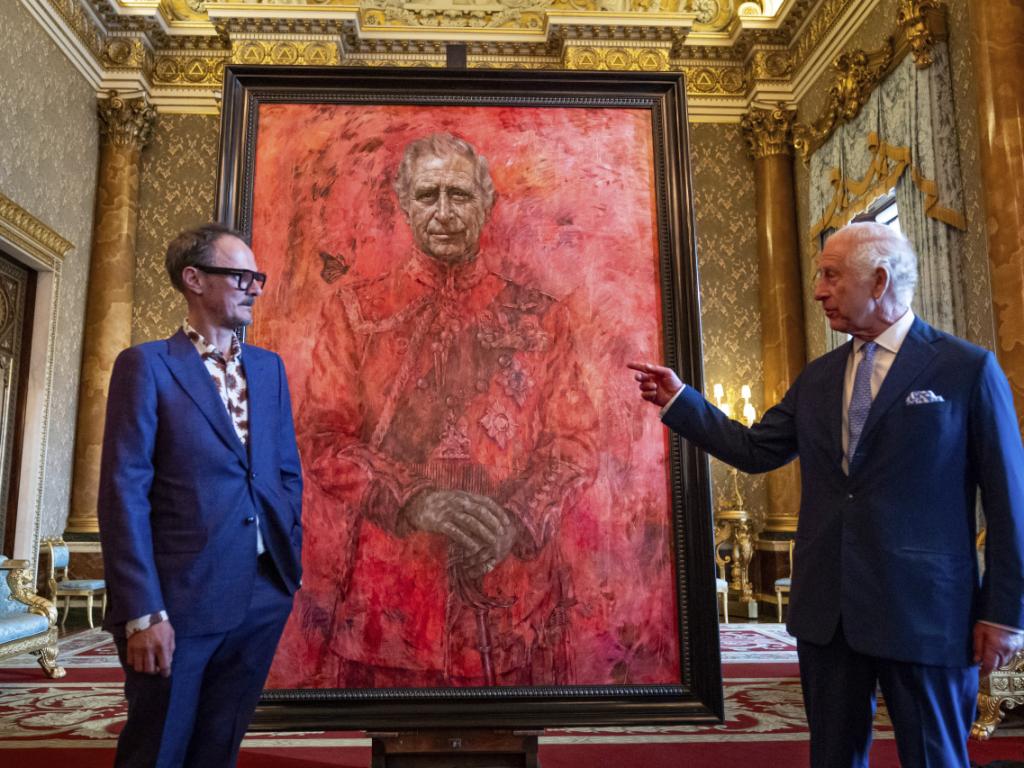 Британският крал Чарлз Трети представи първия си официален портрет след