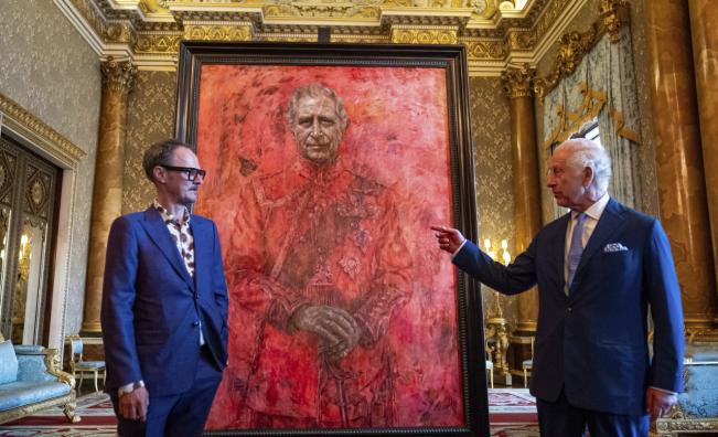 Крал Чарлз представи първия си официален портрет след коронацията