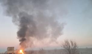 Автомобил се самозапали по пътя между Стара Загора и Казанлък