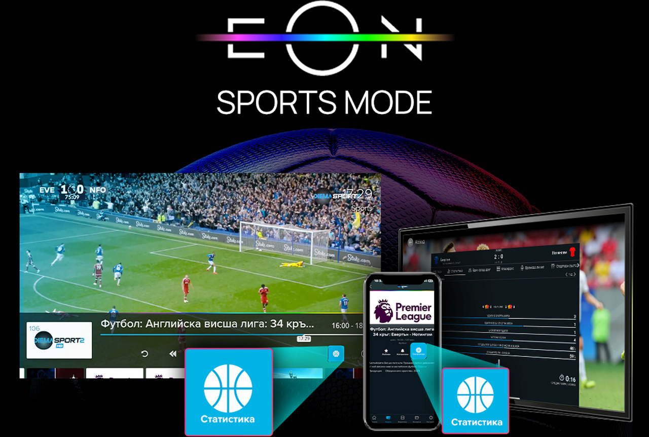 EON Sports Мode прави футболните мачове още по-вълнуващи