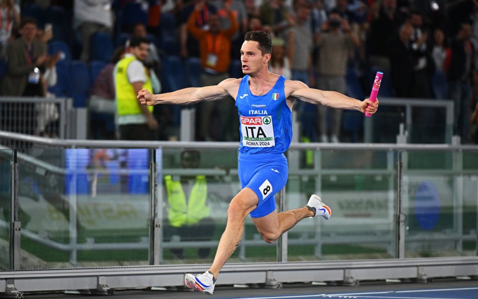 Италия спечели щафетата на 4 по 100 метра на Европейското по лека атлетика