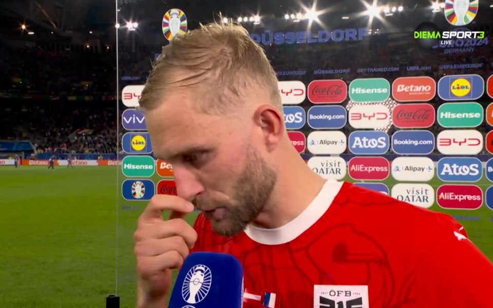 Полузащитникът на Австрия Конрад Лаймер бе доволен от играта на