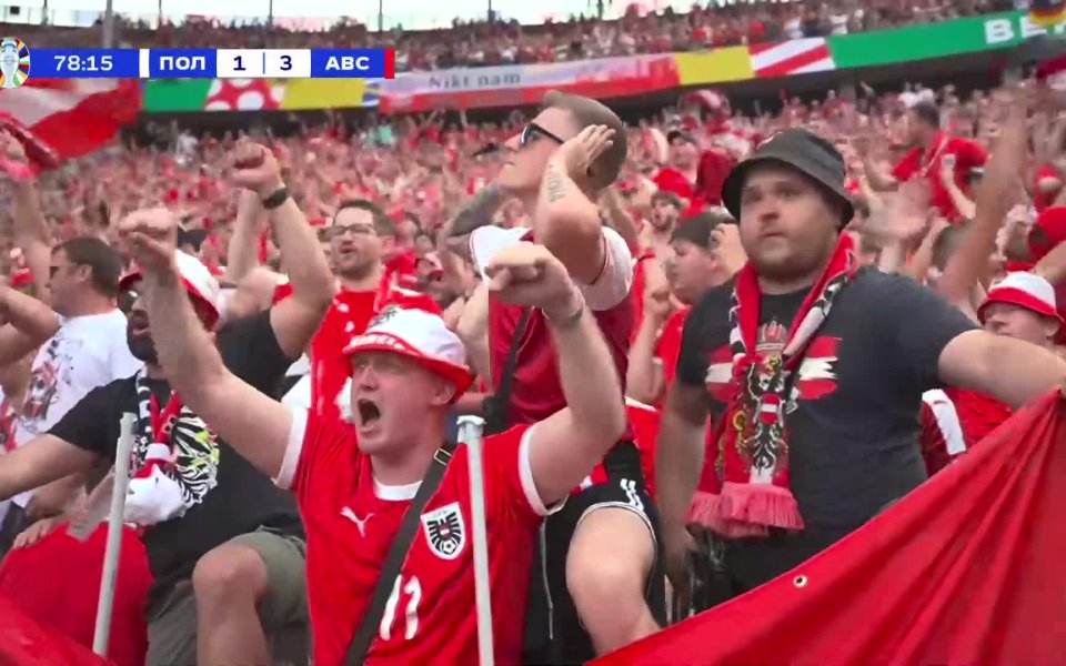 Австрия вкара трети гол в мача си с Полша и