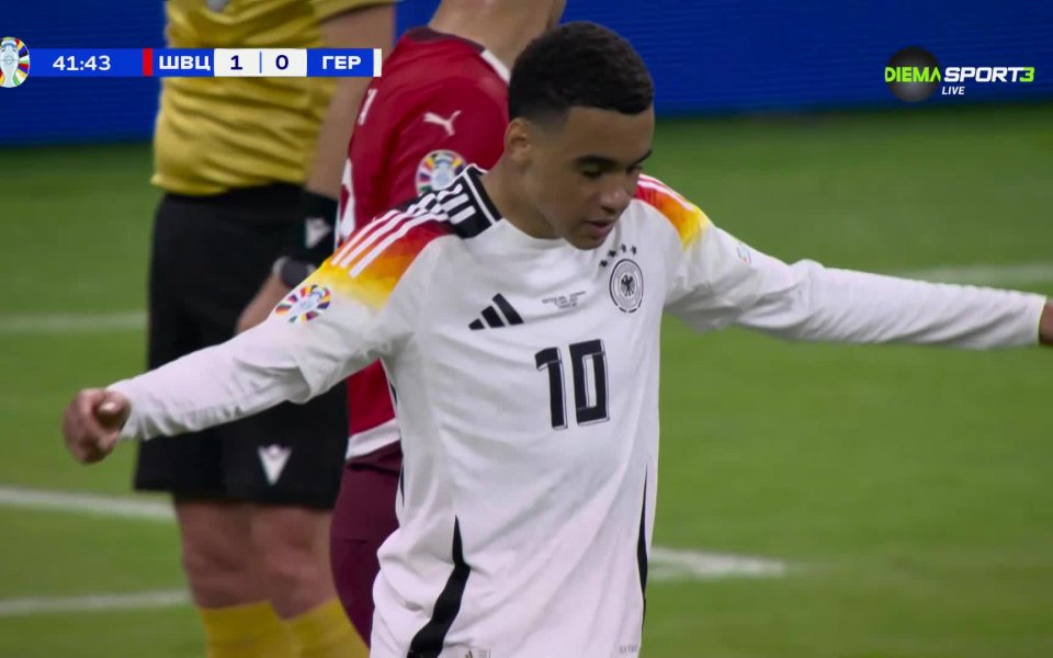 Швейцария - Германия 1:0 /първо полувреме/ <a class=gtm-List data-pos=39 onClick=_gaq.push([`_trackEvent`,
