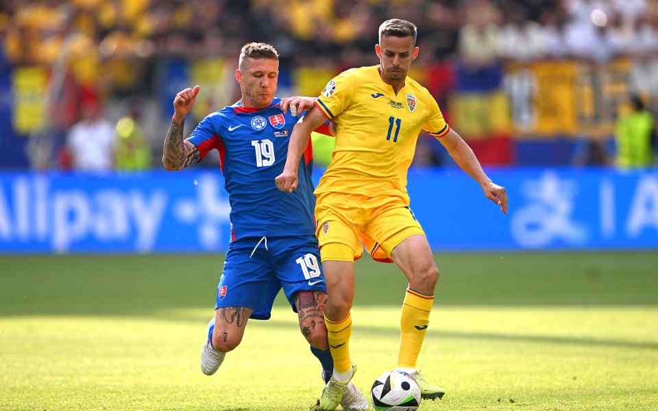 Словакия и Румъния играят при резултат 1:1 в решителен мач