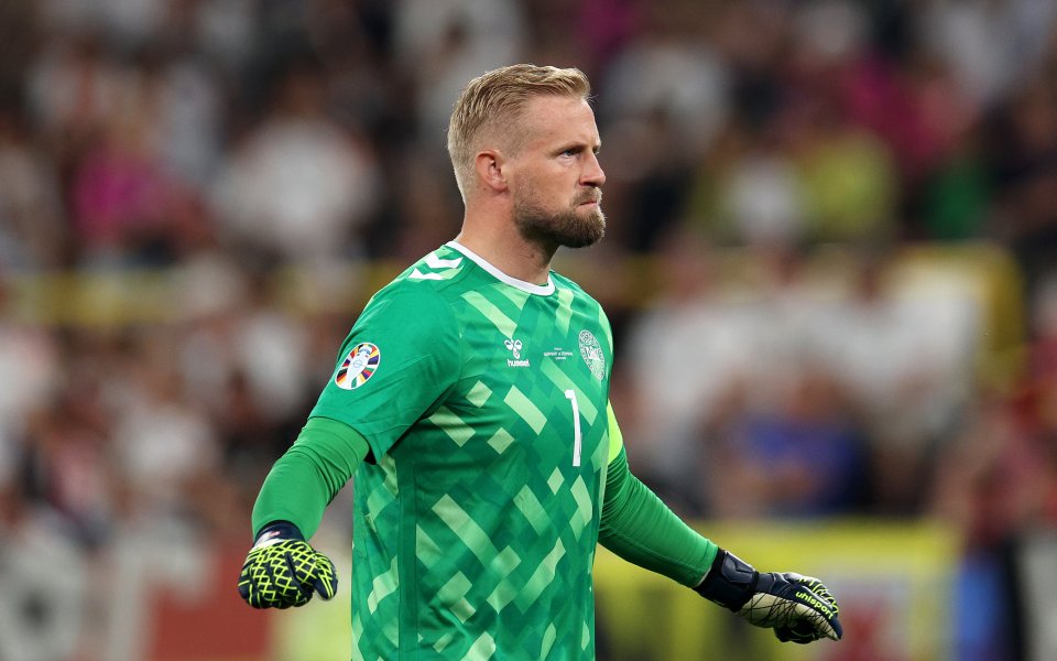 Вратарят на Дания - Каспер Шмайхел, остава много недоволен от