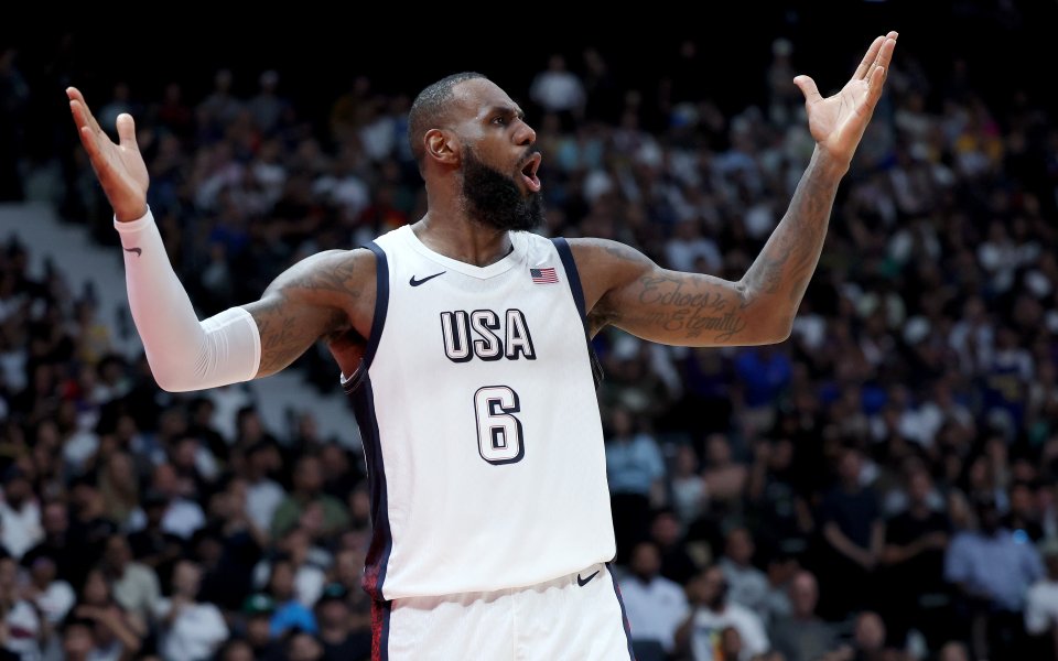 Американецът ЛеБрон Джеймс, който се представи впечатляващо по време на