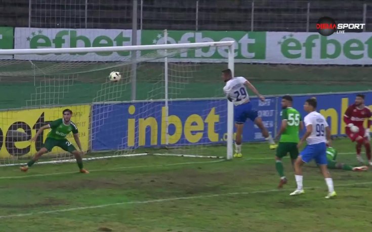 Ангел Грънчов удари за втори път гредата за Спартак