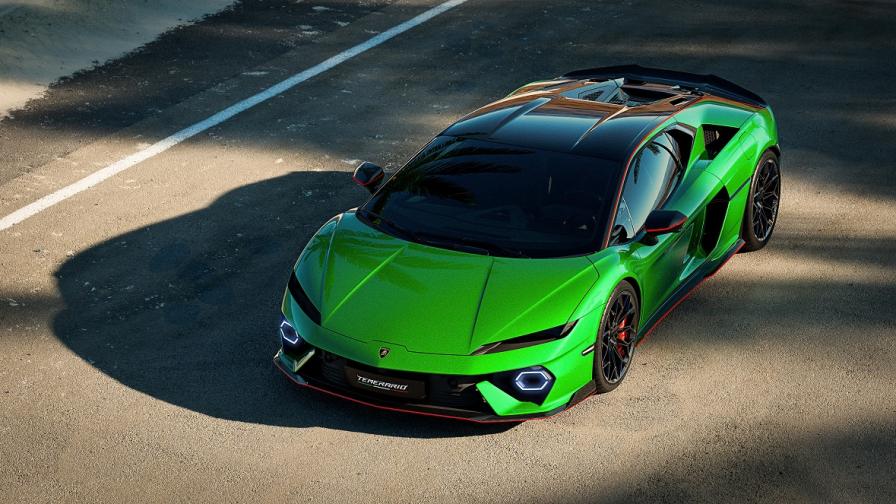 Новото Lamborghini Temerario e с V8, 3 електромотора и 920 к.с.