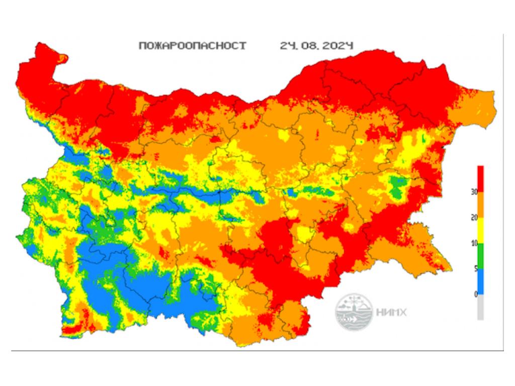 Висок риск от пожари в Източна България