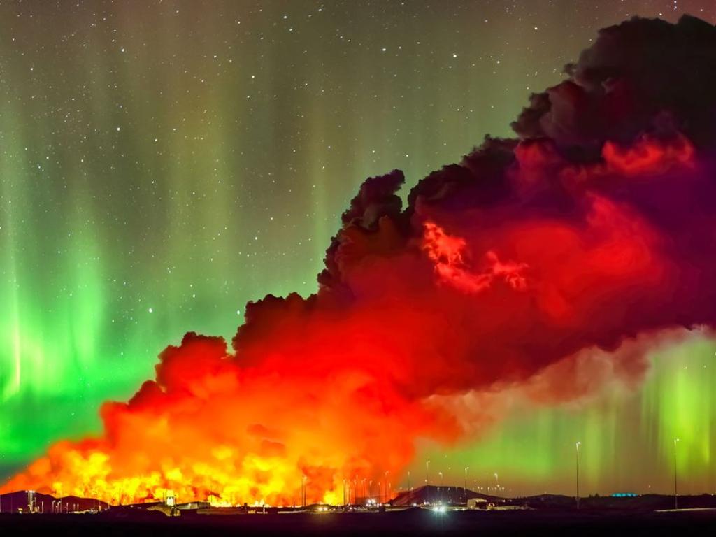 Сензационно видео показва рядък природен феномен Полярното сияние озари небето над