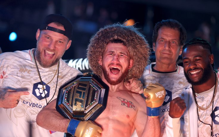 След 3 нокдауна Двалишвили спечели титлата на UFC 306