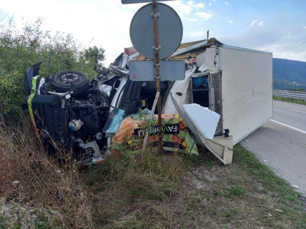 Временна организация на движението е въведена по автомагистрала Хемус след