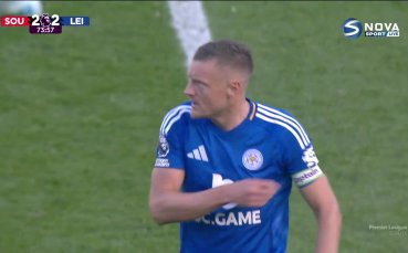 Лестър изравни след гол от дузпа на Варди