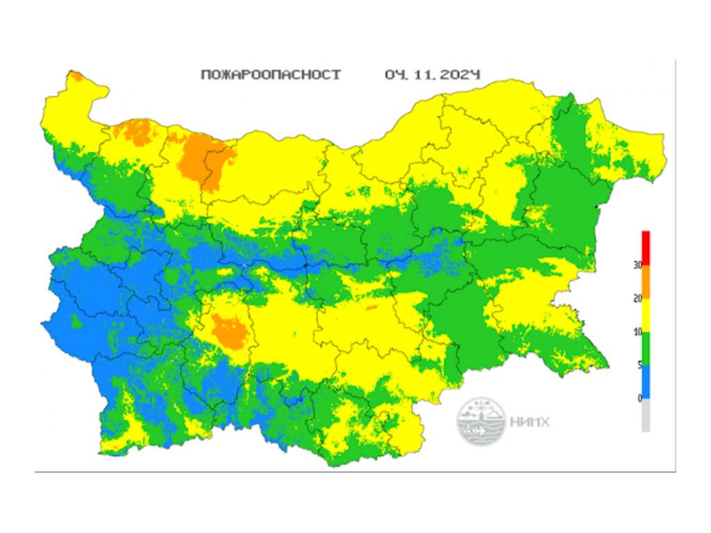 Висок риск от пожари