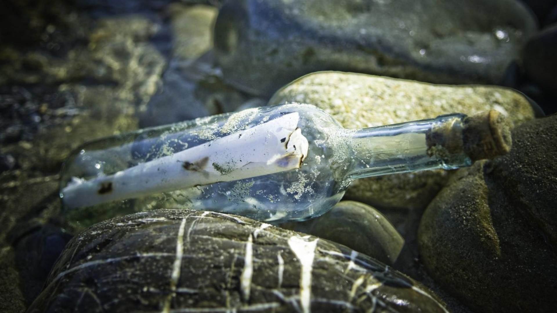 Тайната на писмо в бутилка носено от водите на Северно море