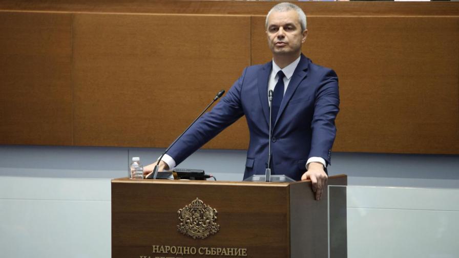 Лидерът на "Възраждане" Костадин Костадинов