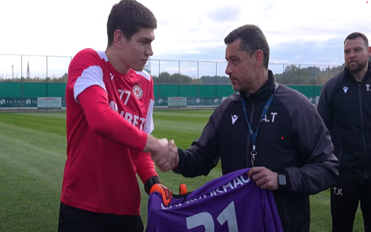 Лапоухов с първа тренировка в ЦСКА (видео)