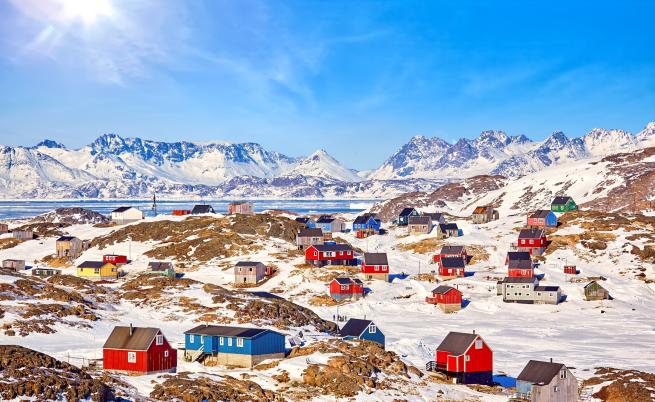 Карта показва ключовите редкоземни минерали на Гренландия
