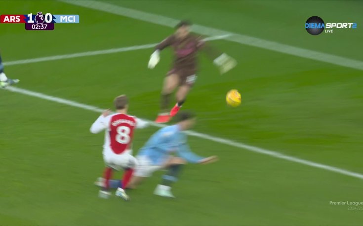 Арсенал - Манчестър Сити 1:0 /първо полувреме/