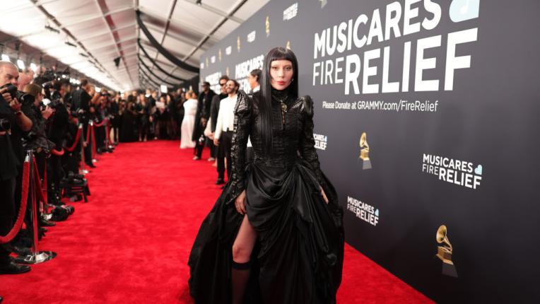  Най-добрите визии от аления килим на премиите „ Грами “ 