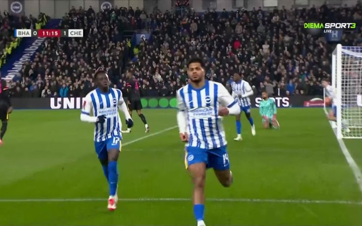 Брайтън & Хоув Албиън - Челси 1:1 /първо полувреме/