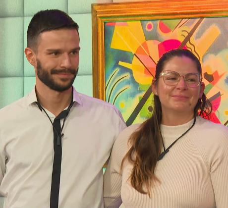 Състезателите по бадминтон от с Петърч Деси и Антонио са