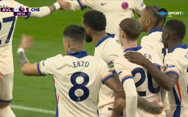 Енцо Фернандес даде преднина на Челси срещу Астън Вила