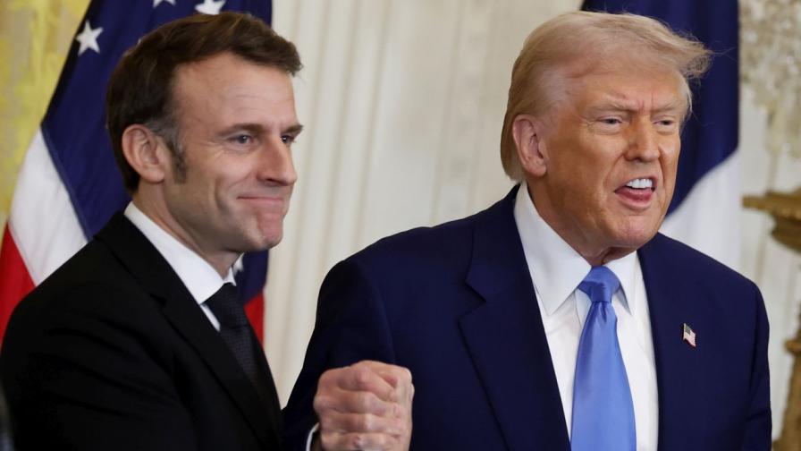 Еманюел Макрон и Доналд Тръмп