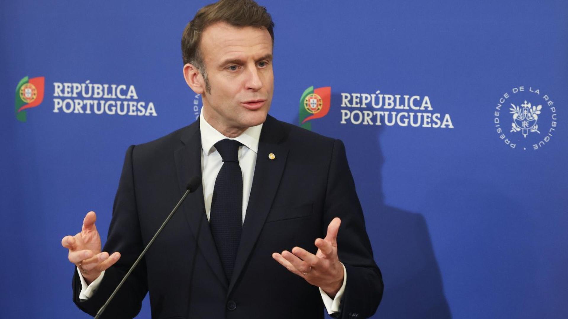 Френският президент Еманюел Макрон предупреди че руският лидер Владимир Путин