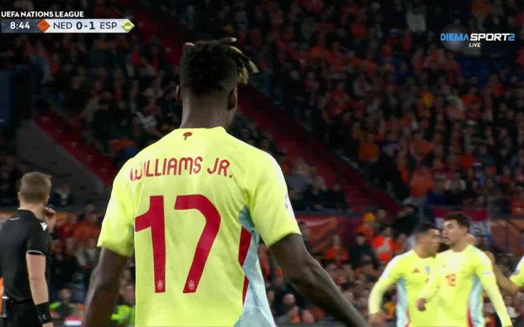 Нико Уилямс откри за Испания срещу Нидерландия (видео)