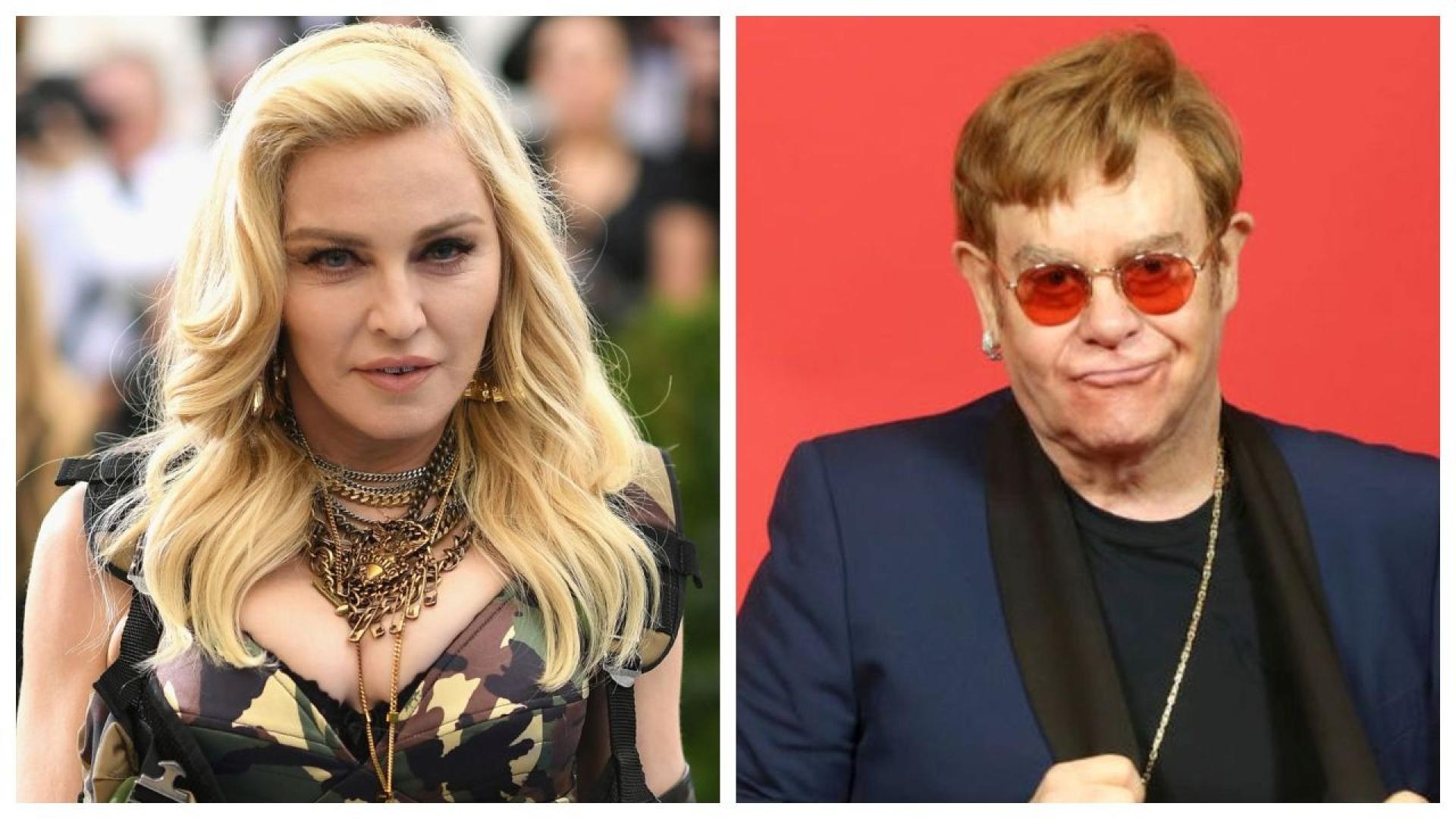 Мадона заяви че със сър Елтън Джон са заровили томахавката