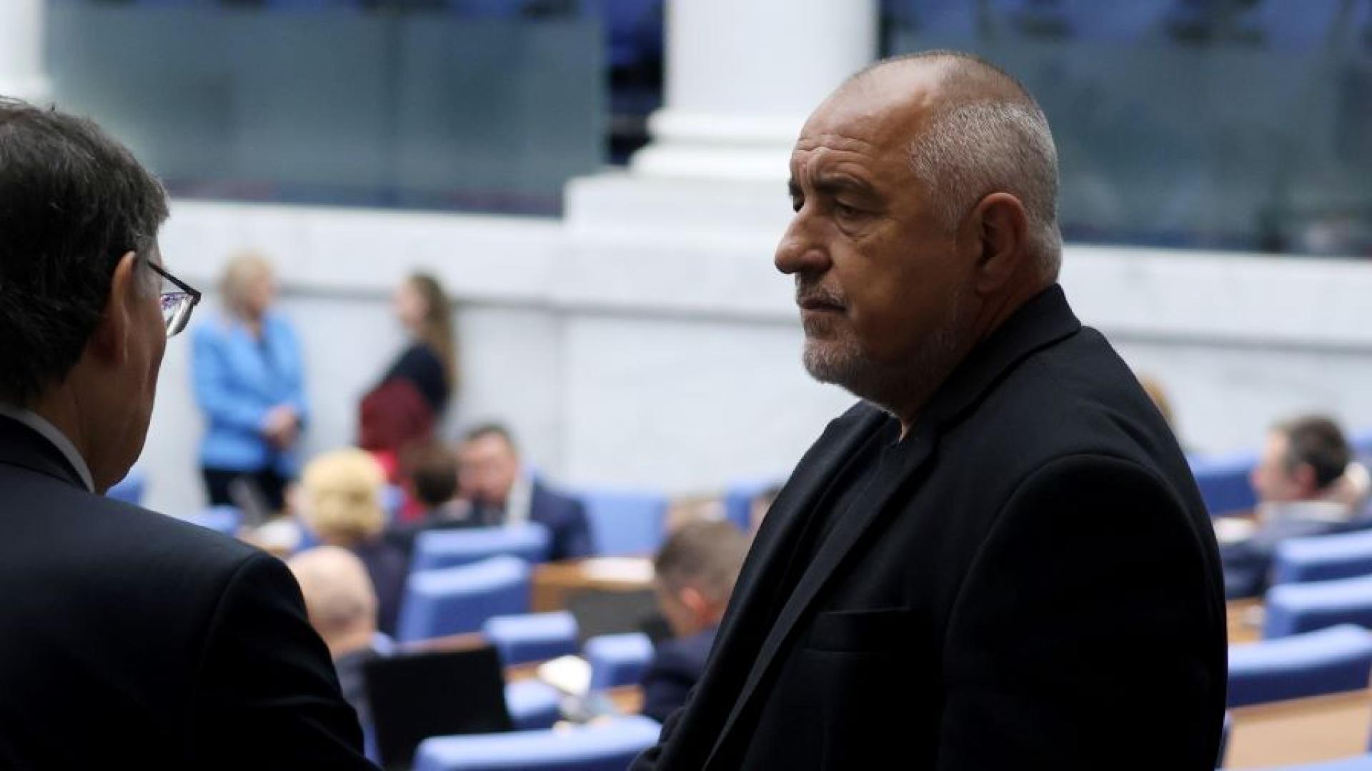 Лидерът на ГЕРБ Бойко Борисов коментира че вот на недоверие