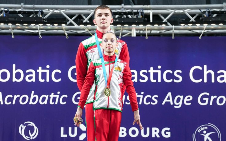 Злато и сребро за родни таланти от европейското по спортна акробатика