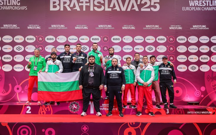 България в топ 3 на Европейското по борба