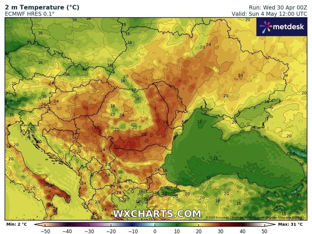 Очаквани температури до 30 градуса в неделя