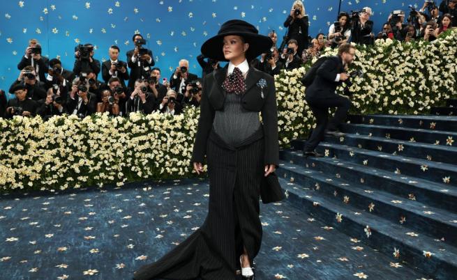 Риана и A$AP Rocky обявиха, че очакват третото си дете по време на Met Gala