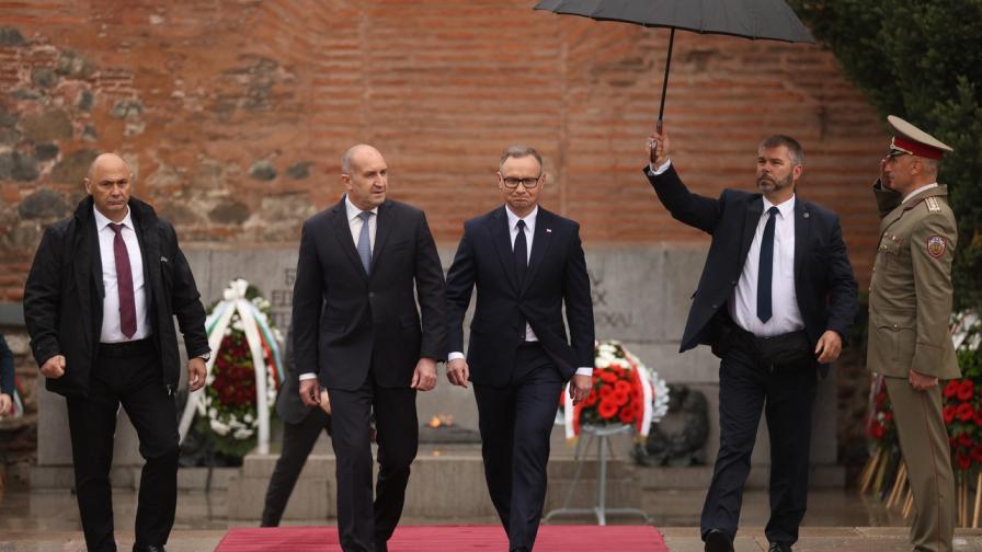 Президентът на Полша на визита в България