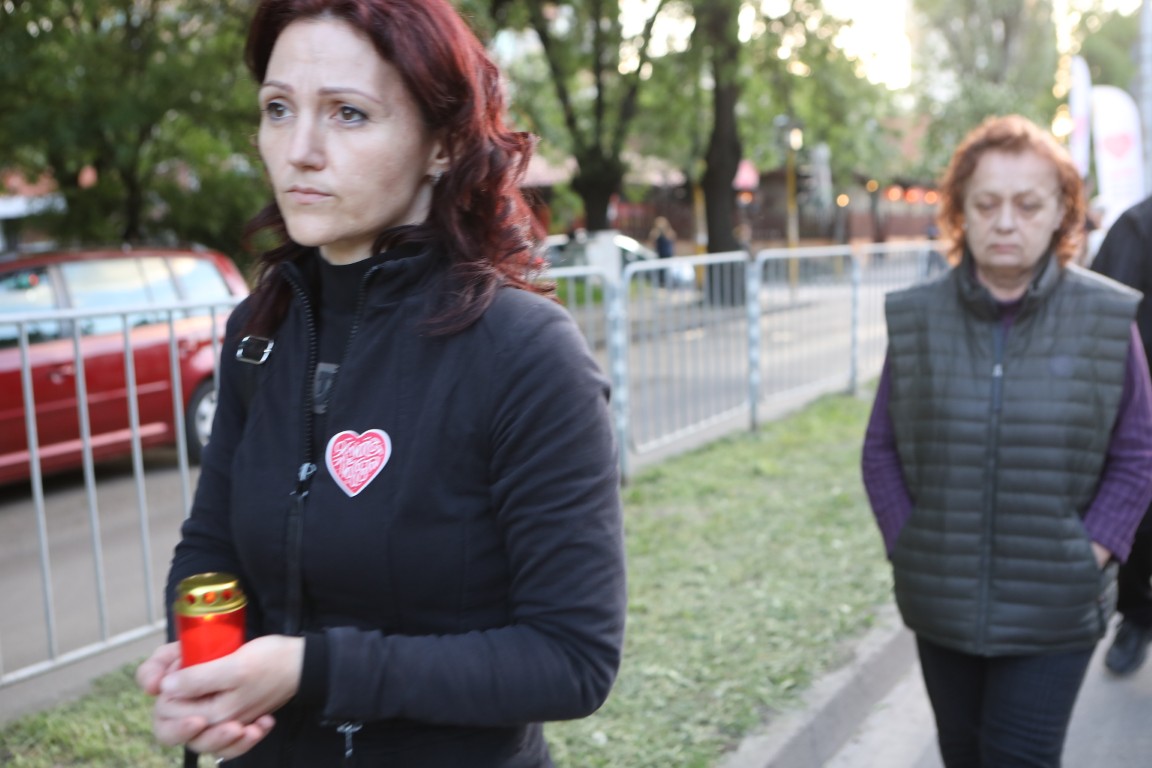 <p>Протест в памет на Ани и Явор на столичния бул. &bdquo;Сливница&ldquo;</p>