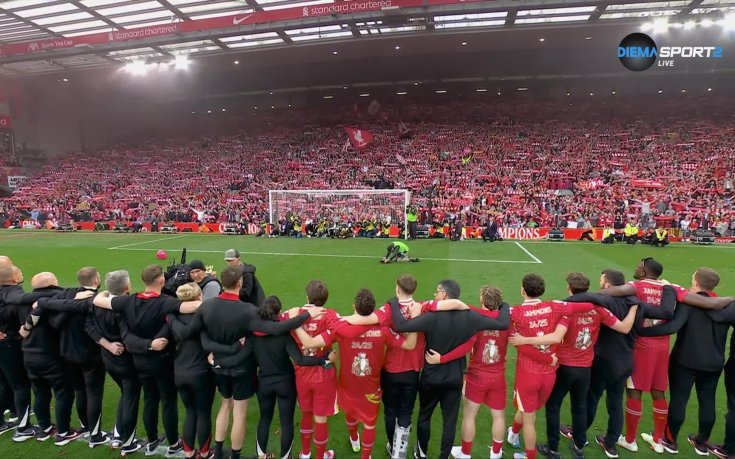 Магията на You’ll Never Walk Alone в шампионския мач на Ливърпул (видео)