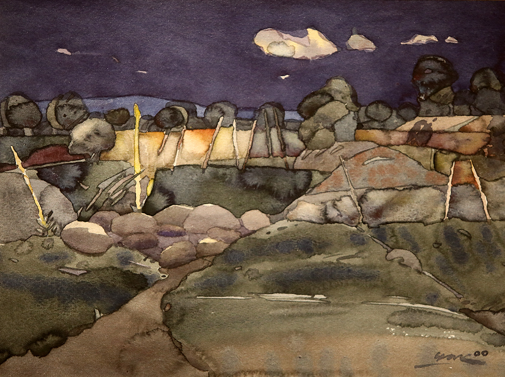 <p>&bdquo;Нощ в градините&ldquo; е наслов, подсказан от авторово заглавие на една от работите в серията, което (трябва да отбележим коректно) използва умалителното &bdquo;градинките&ldquo;.</p>