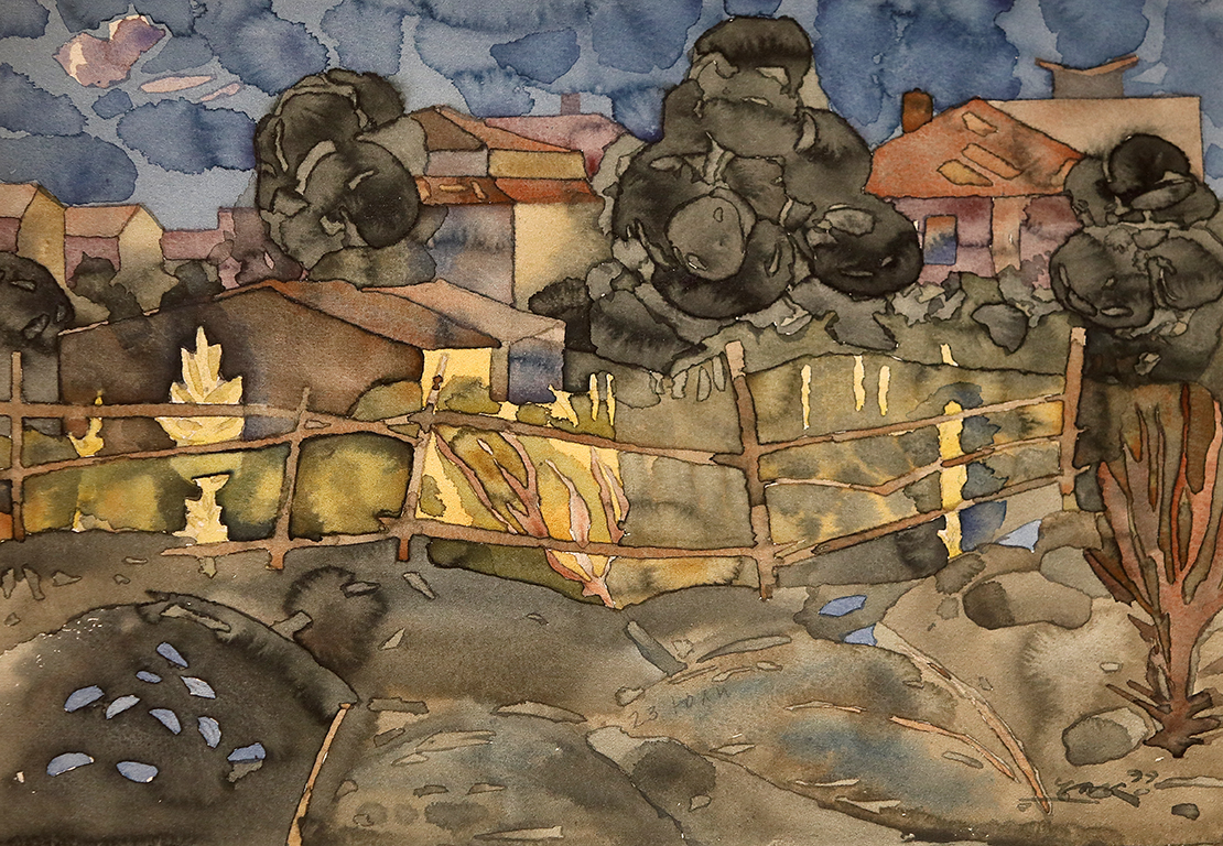 <p>Нощта се превръща в част от спомена, но сега в акварелите тя е и поетичен персонаж.</p>